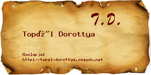 Topál Dorottya névjegykártya